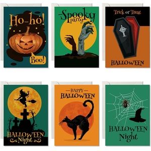 Easykart Labels 24 Halloween Cards Assortment